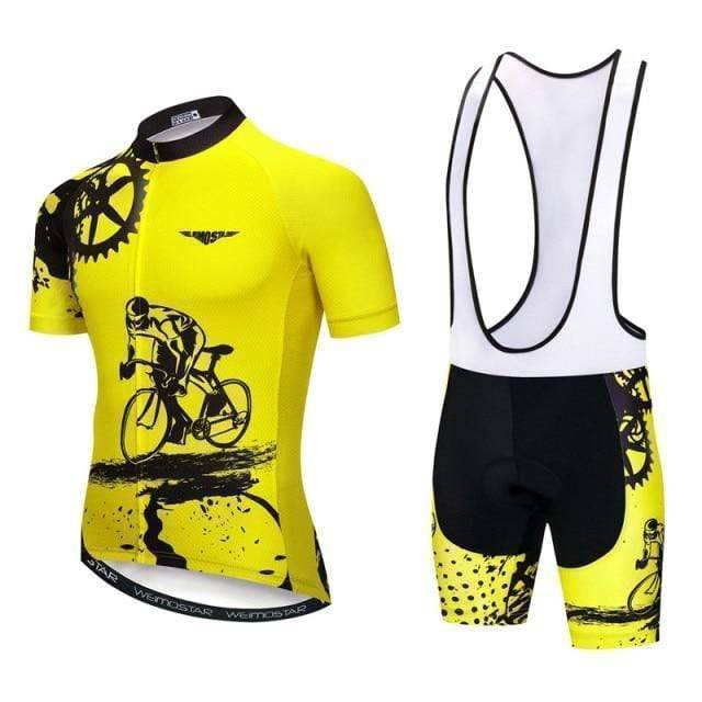 Conjunto de camisola e calções de ciclismo para homem - Estilo Aero Pro - Lamylie