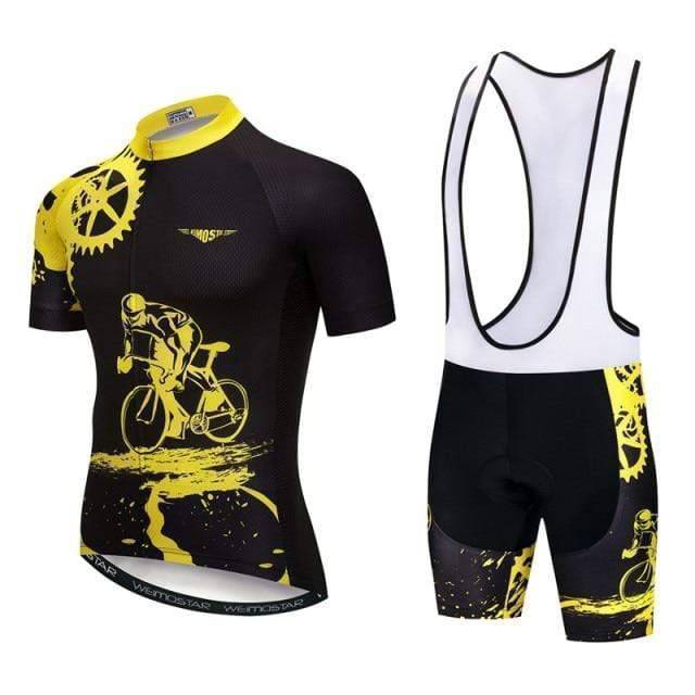 Conjunto de camisola e calções de ciclismo para homem - Estilo Aero Pro - Lamylie