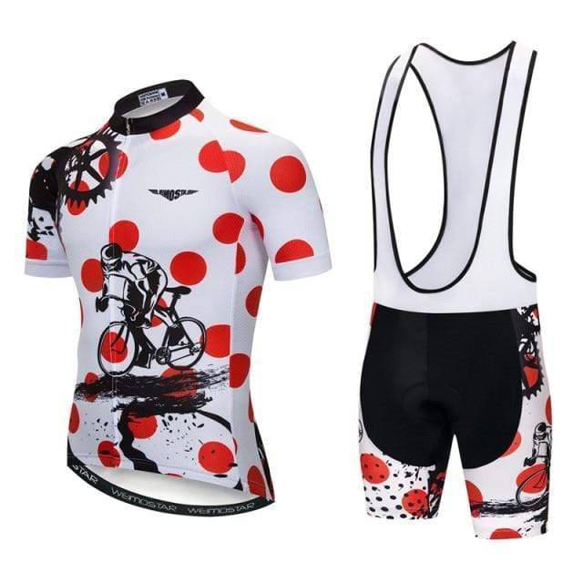 Conjunto de camisola e calções de ciclismo para homem - Estilo Aero Pro - Lamylie