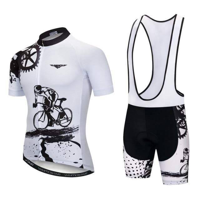 Conjunto de camisola e calções de ciclismo para homem - Estilo Aero Pro - Lamylie