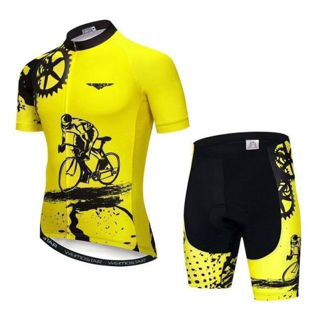 Conjunto de camisola e calções de ciclismo para homem - Estilo Aero Pro - Lamylie