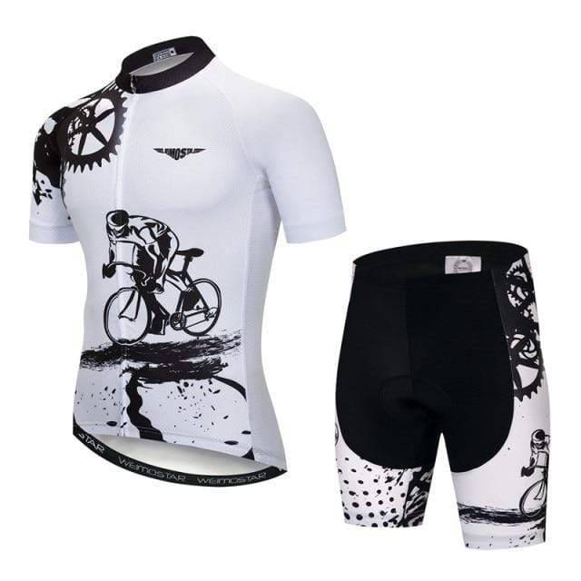 Conjunto de camisola e calções de ciclismo para homem - Estilo Aero Pro - Lamylie