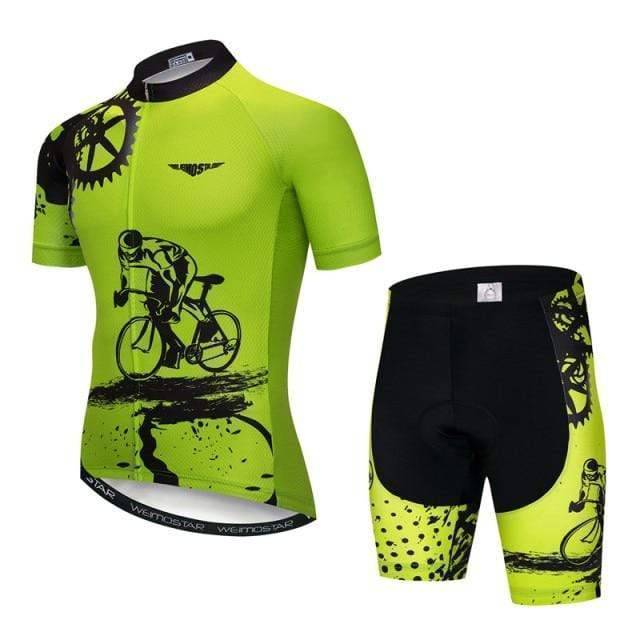Conjunto de camisola e calções de ciclismo para homem - Estilo Aero Pro - Lamylie