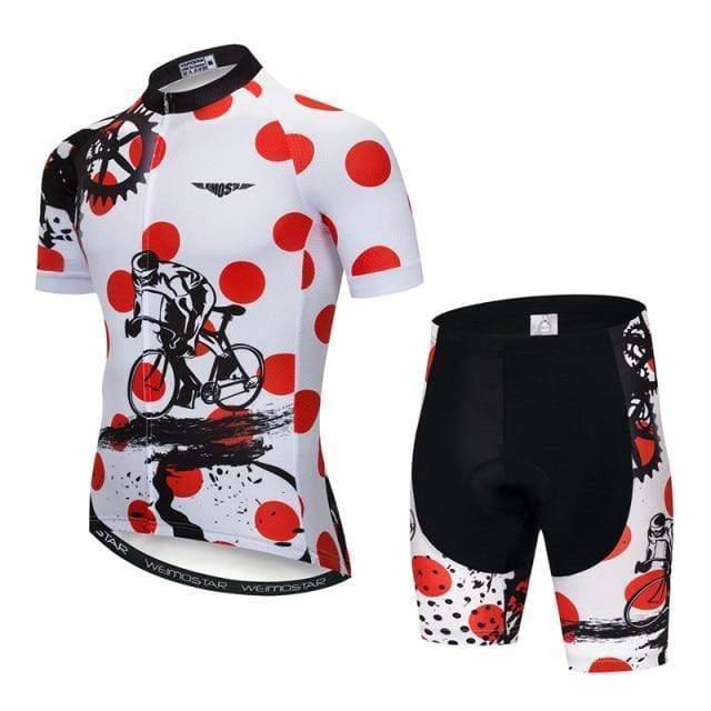 Conjunto de camisola e calções de ciclismo para homem - Estilo Aero Pro - Lamylie