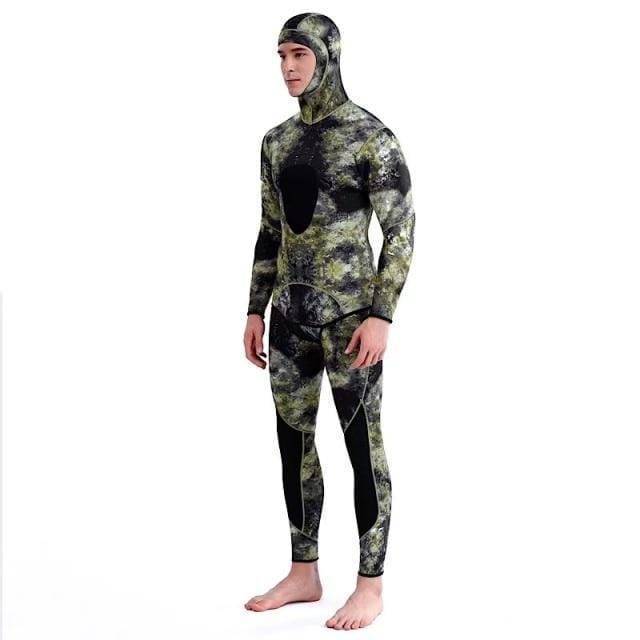 Neoprenový celotělový potápěčský oblek pro muže - maskáčový design - Lamylie