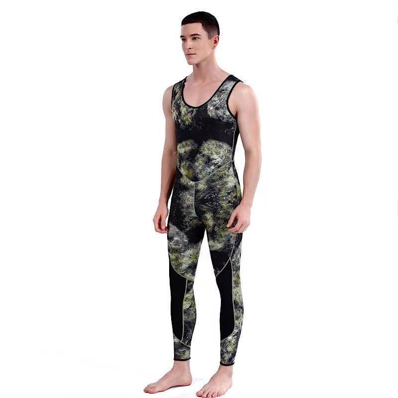 Neoprenový celotělový potápěčský oblek pro muže - maskáčový design - Lamylie