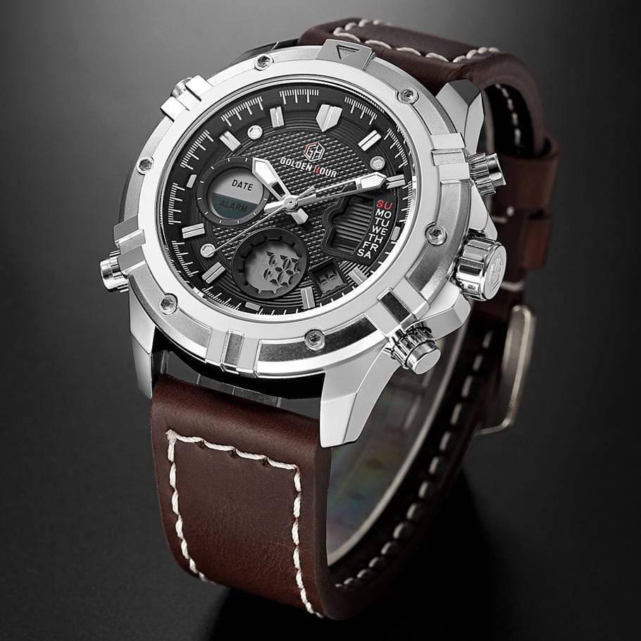 Military Style Quartz Watch for Men – Waterproof Digital Timepiece - Lamylie