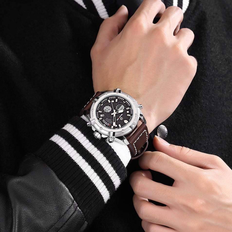 Military Style Quartz Watch for Men – Waterproof Digital Timepiece - Lamylie