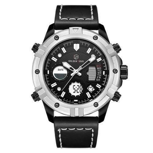 Military Style Quartz Watch for Men – Waterproof Digital Timepiece - Lamylie
