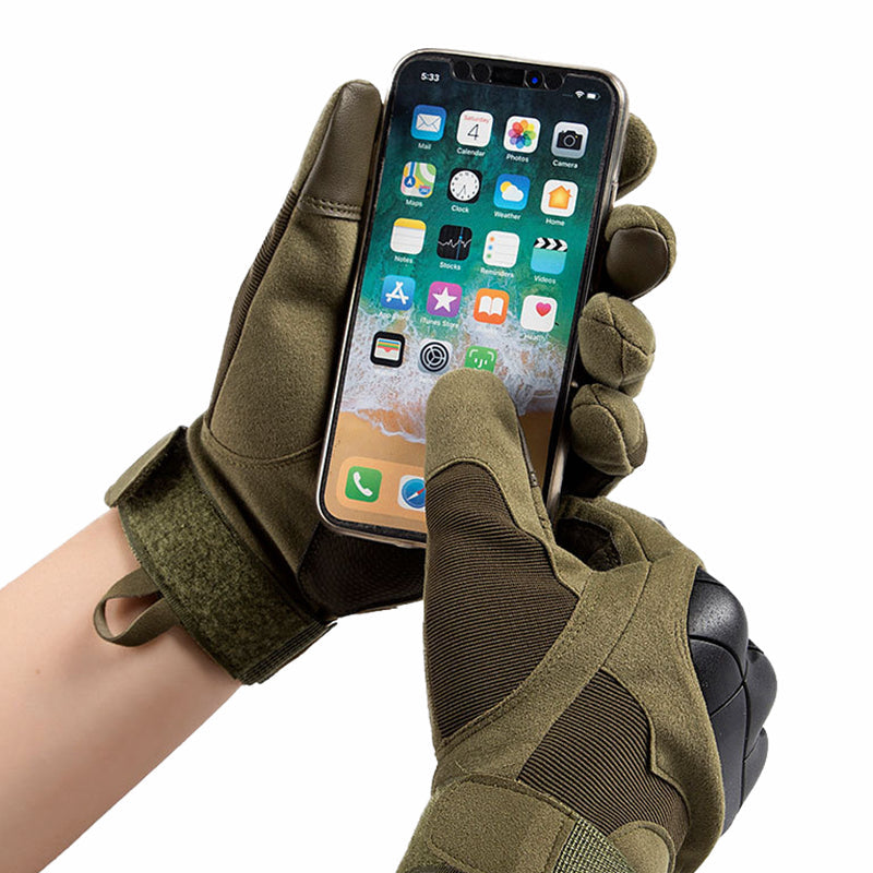 Gants tactiles pour homme avec coques rigides aux articulations, à usage tactique – Lamylie
