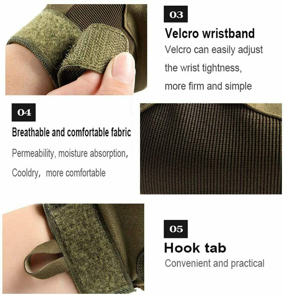 Gants tactiles pour homme avec coques rigides aux articulations, à usage tactique – Lamylie