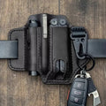 Multitool Holster for Everyday Carry - Genuine Leather Belt Sheath for Men - Lamylie