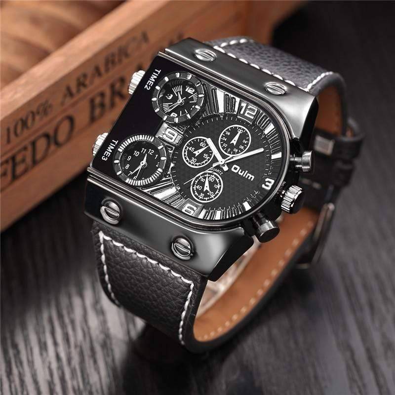 Militärische Herrenuhr mit mehreren Zeitzonen – Lamylie