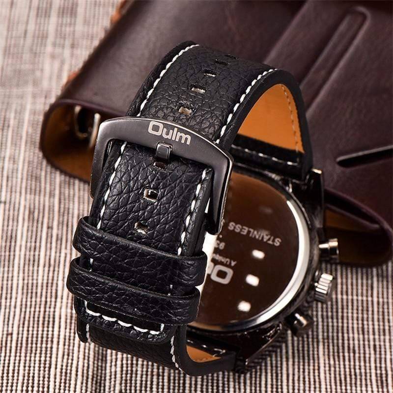 Militärische Herrenuhr mit mehreren Zeitzonen – Lamylie