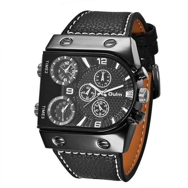 Militärische Herrenuhr mit mehreren Zeitzonen – Lamylie