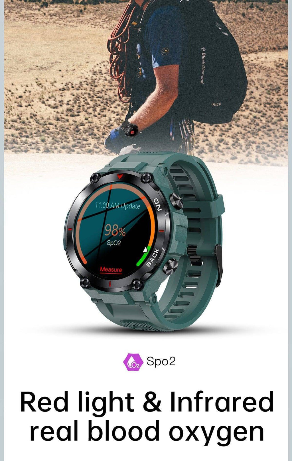 Multifunctional Fitness Tracker for Men - Outdoor GPS Smartwatch - Lamylie