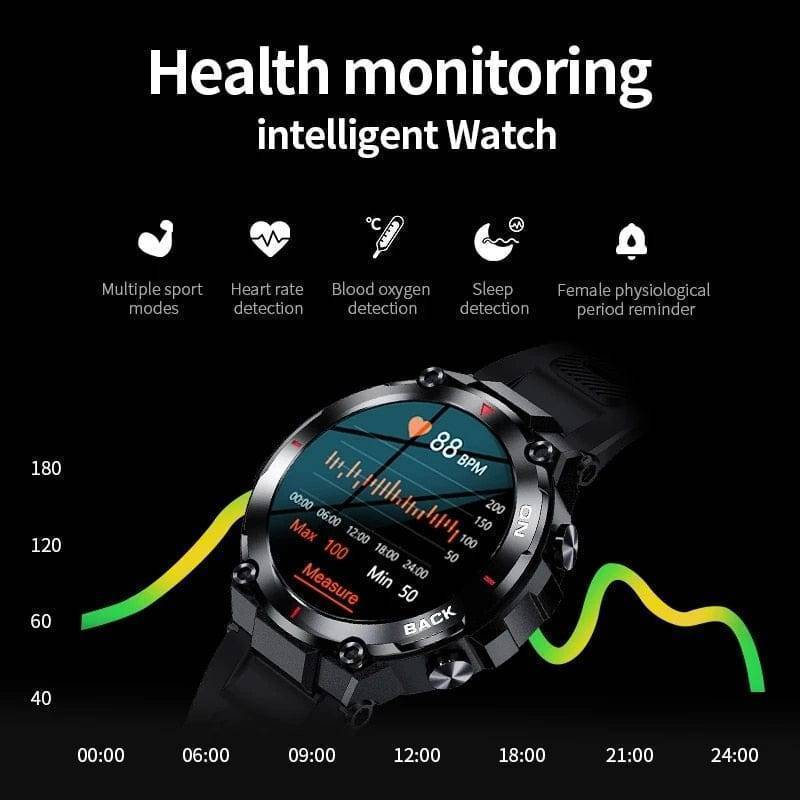 Multifunctional Fitness Tracker for Men - Outdoor GPS Smartwatch - Lamylie