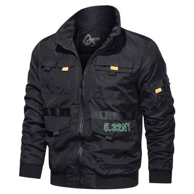 Blouson bomber tactique pour homme destiné aux activités de plein air – coupe-vent – Lamylie
