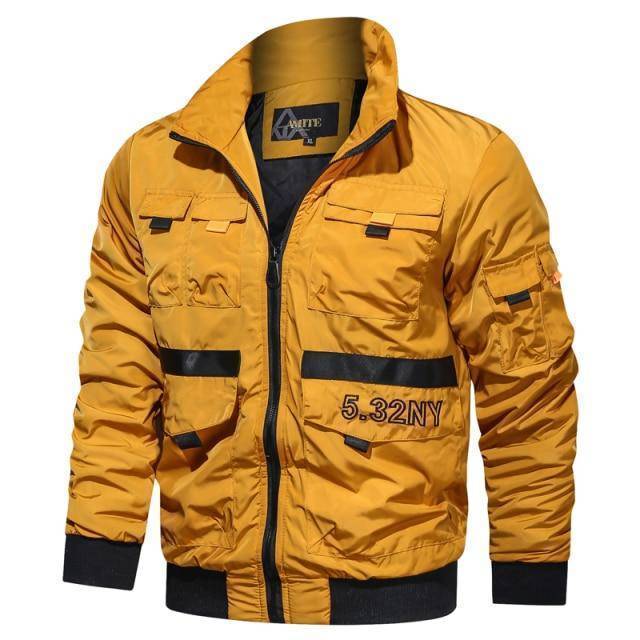 Blouson bomber tactique pour homme destiné aux activités de plein air – coupe-vent – Lamylie