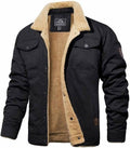 Men's Trucker Parka Jacket with Sherpa Lining – Durable Design - Lamylie
