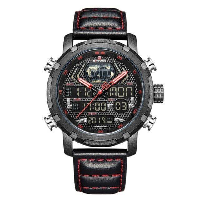 Herren-Lederuhr mit Quarzwerk für einen aktiven Lebensstil – Lamylie