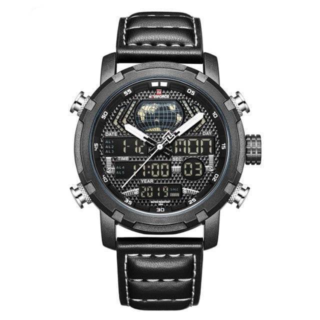 Herren-Lederuhr mit Quarzwerk für einen aktiven Lebensstil – Lamylie