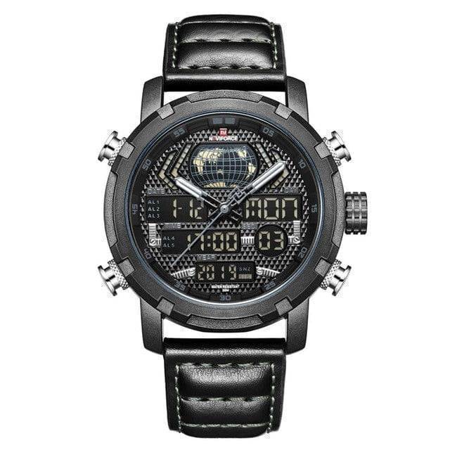 Herren-Lederuhr mit Quarzwerk für einen aktiven Lebensstil – Lamylie