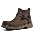 Bottes militaires vintage durables pour homme en cuir – Lamylie