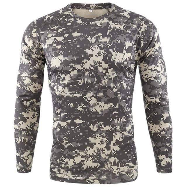 Langarm-Taktikshirt für Herren im Tarnmuster – Lamylie