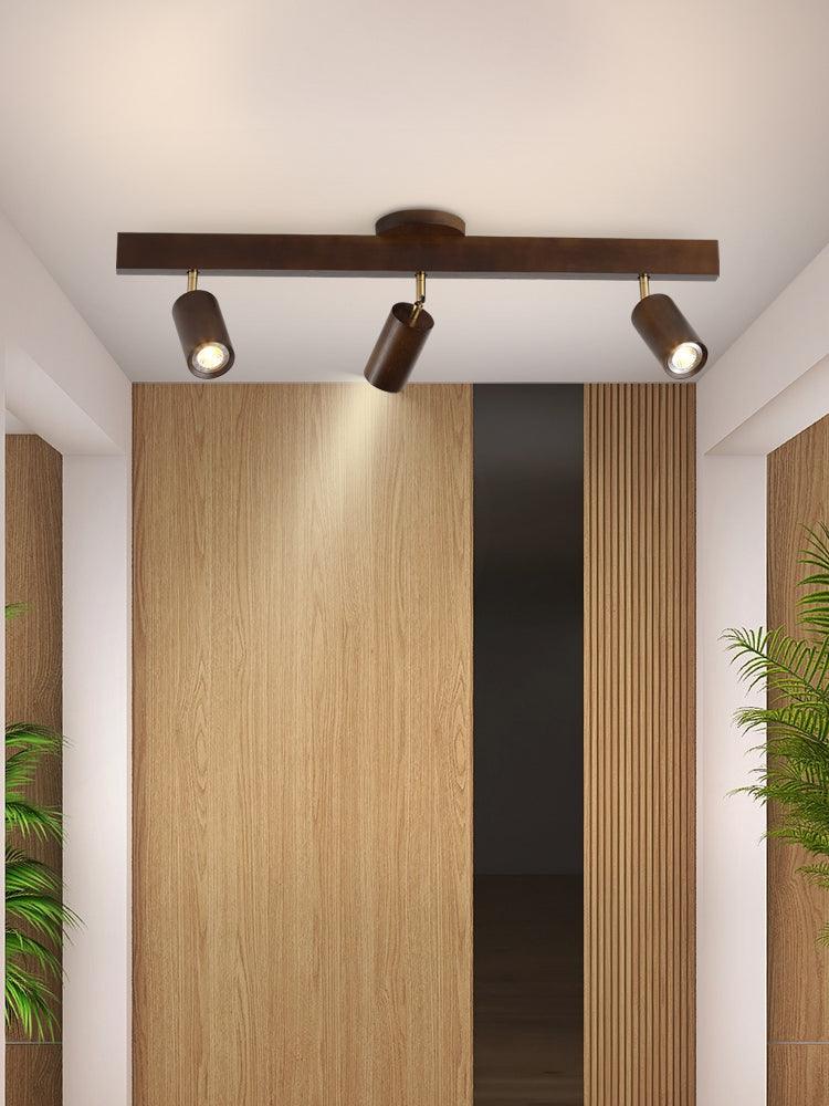 Modulární dřevěné stropní svítidlo s nastavitelným světlem | Skandinávský design – Lamylie