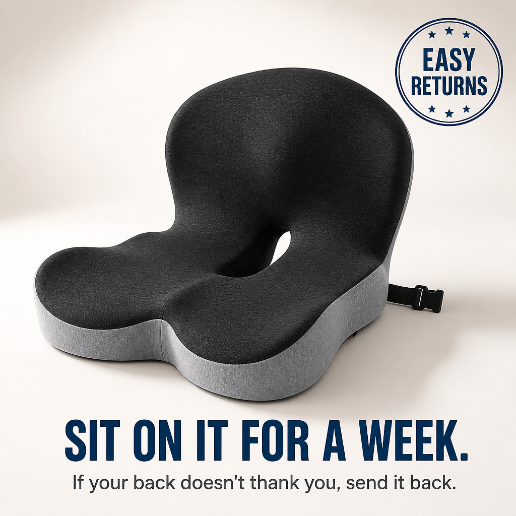 FlexiSeat — Cradle Your Back and Tailbone Through Long Sit Sessions - Lamylie