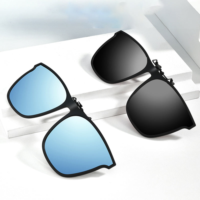 Ochelari de soare cu prindere pentru purtătorii de ochelari | Lentile polarizate UV400 | Pliabili | Ramă din titan | Prindere magnetică - Lamylie