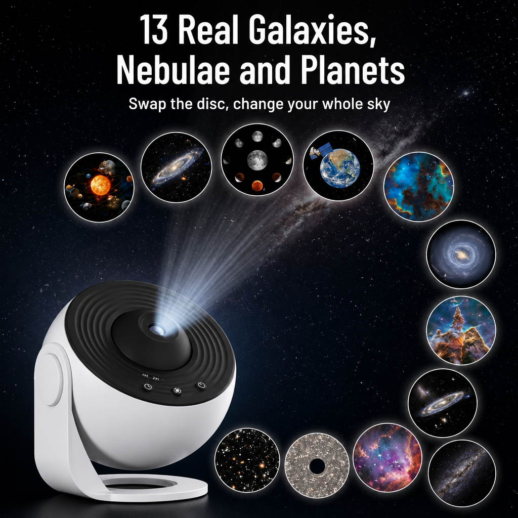 CelestiWave — Turn Any Room Into a Planetarium With 13 Real Galaxy Discs - Lamylie