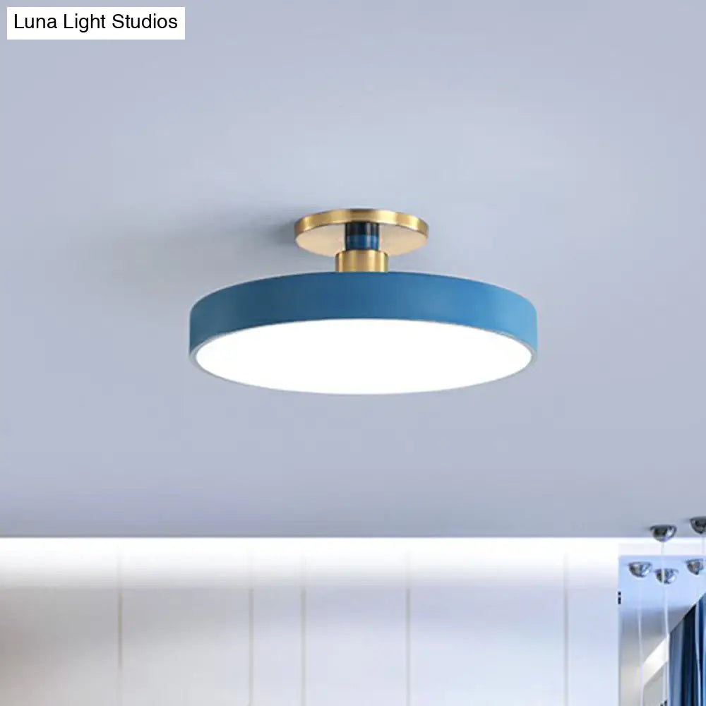 Kulaté stropní LED svítidlo v nordickém stylu | Moderní design do ložnice a obývacího pokoje – Lamylie