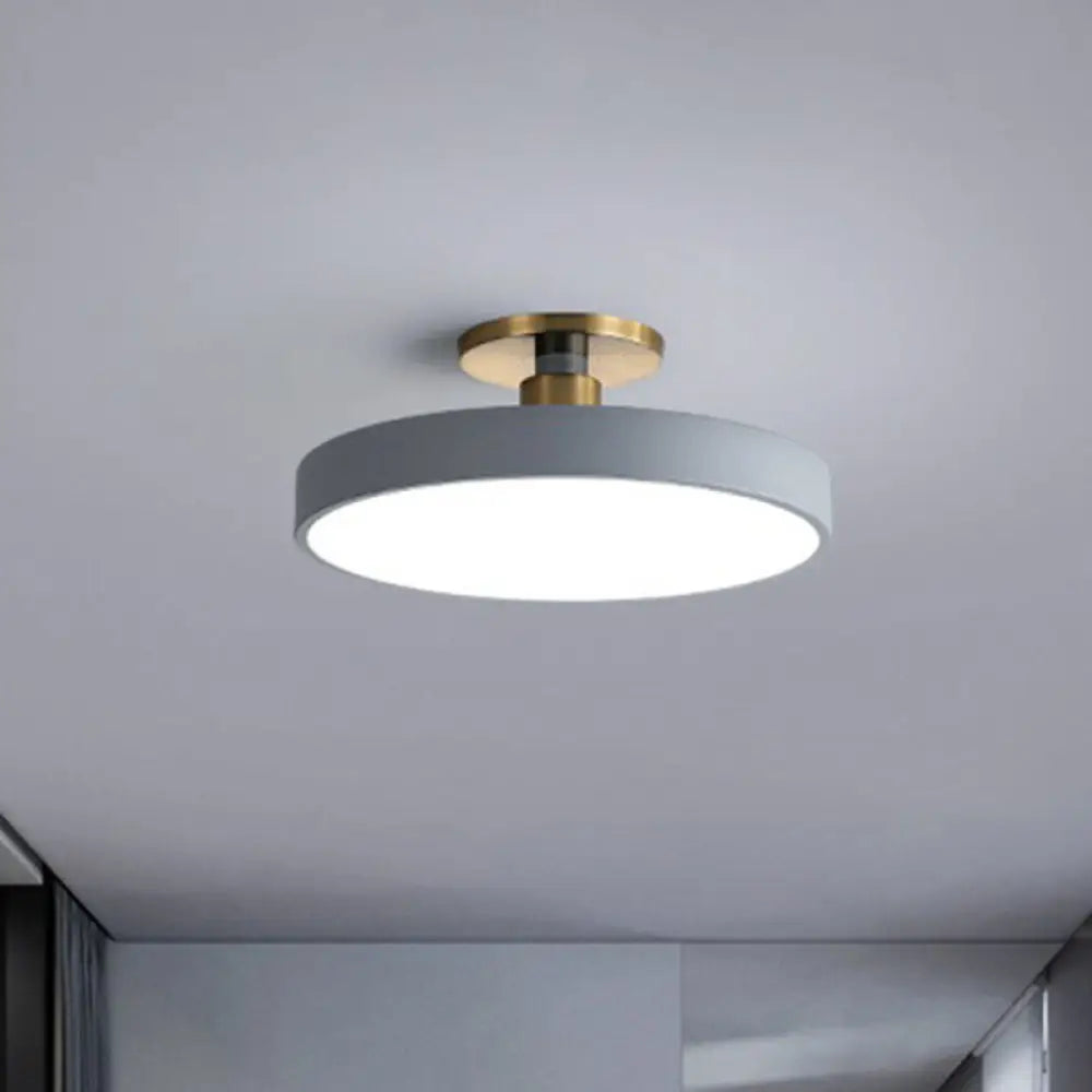 Kulaté stropní LED svítidlo v nordickém stylu | Moderní design do ložnice a obývacího pokoje – Lamylie