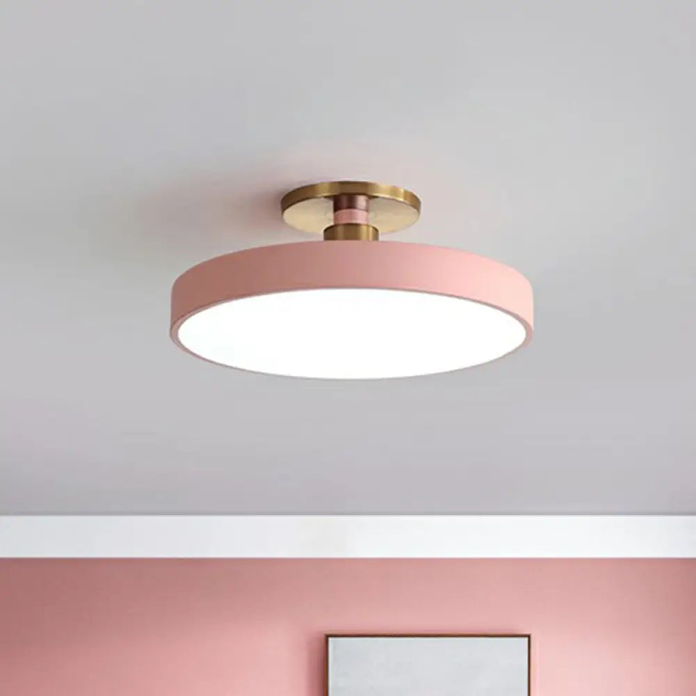 Kulaté stropní LED svítidlo v nordickém stylu | Moderní design do ložnice a obývacího pokoje – Lamylie