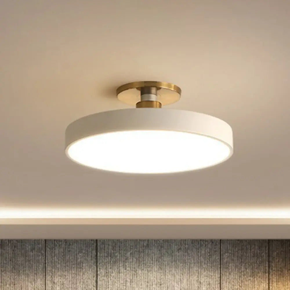 Kulaté stropní LED svítidlo v nordickém stylu | Moderní design do ložnice a obývacího pokoje – Lamylie