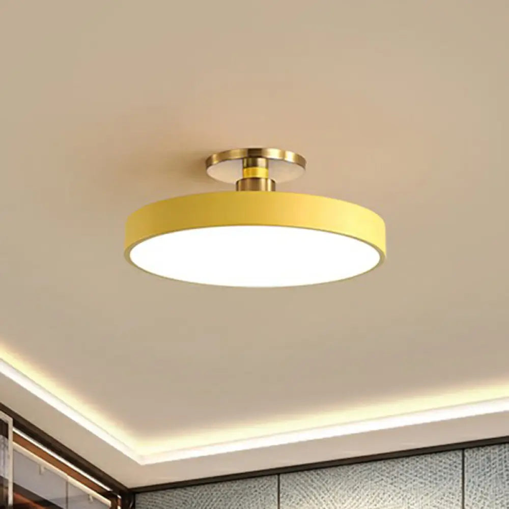 Kulaté stropní LED svítidlo v nordickém stylu | Moderní design do ložnice a obývacího pokoje – Lamylie