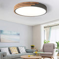 Round Ceiling Lamp Wood & Acrylic | Scandinavian Style 40cm - Lamylie