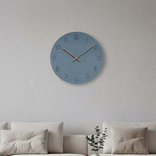 Modern Interior Wall Clock in Natural Wood – Nordic Silent Design - Lamylie