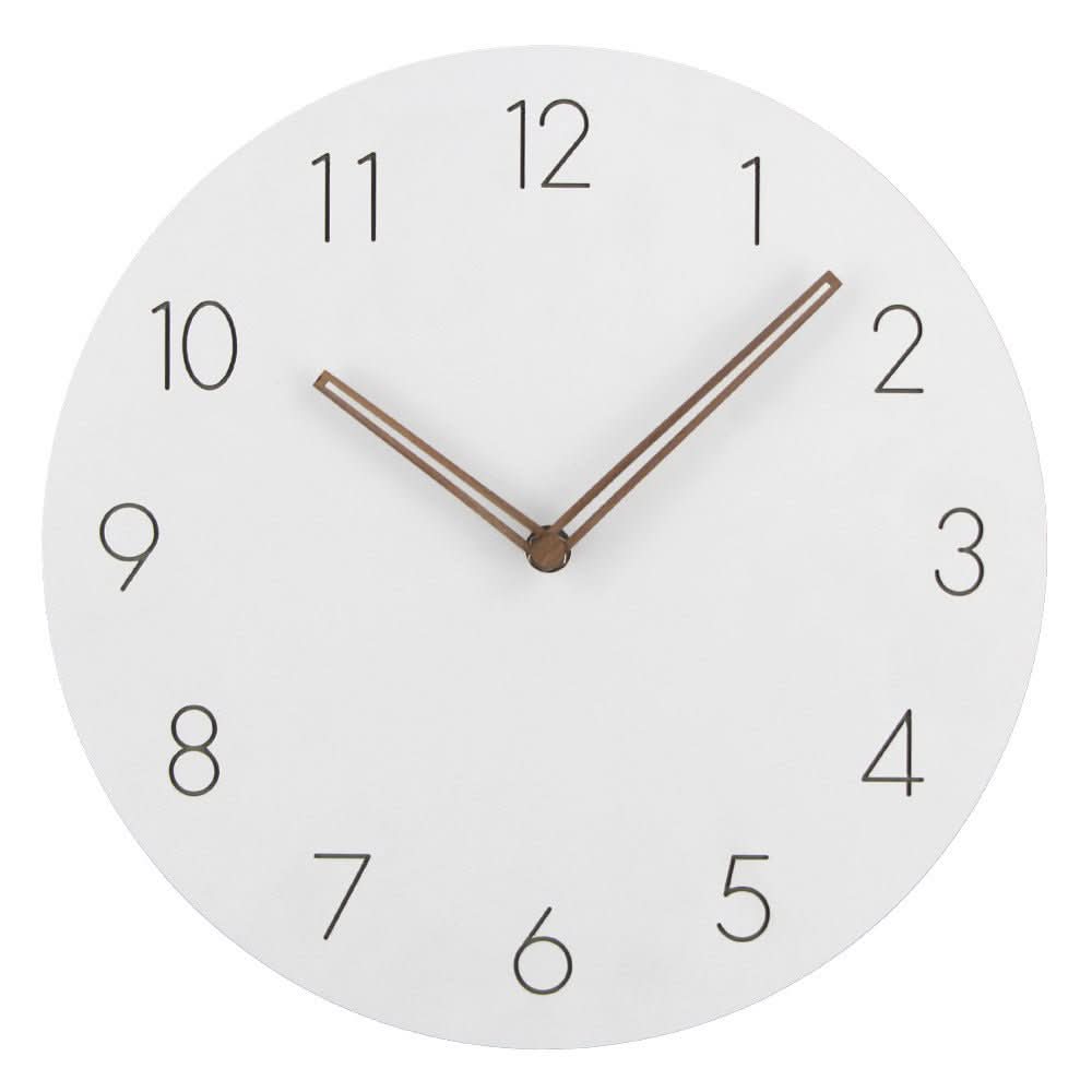 Modern Interior Wall Clock in Natural Wood – Nordic Silent Design - Lamylie