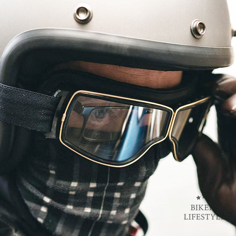 Occhiali da moto da indossare sopra gli occhiali con trattamento antiappannamento e protezione UV - Lamylie