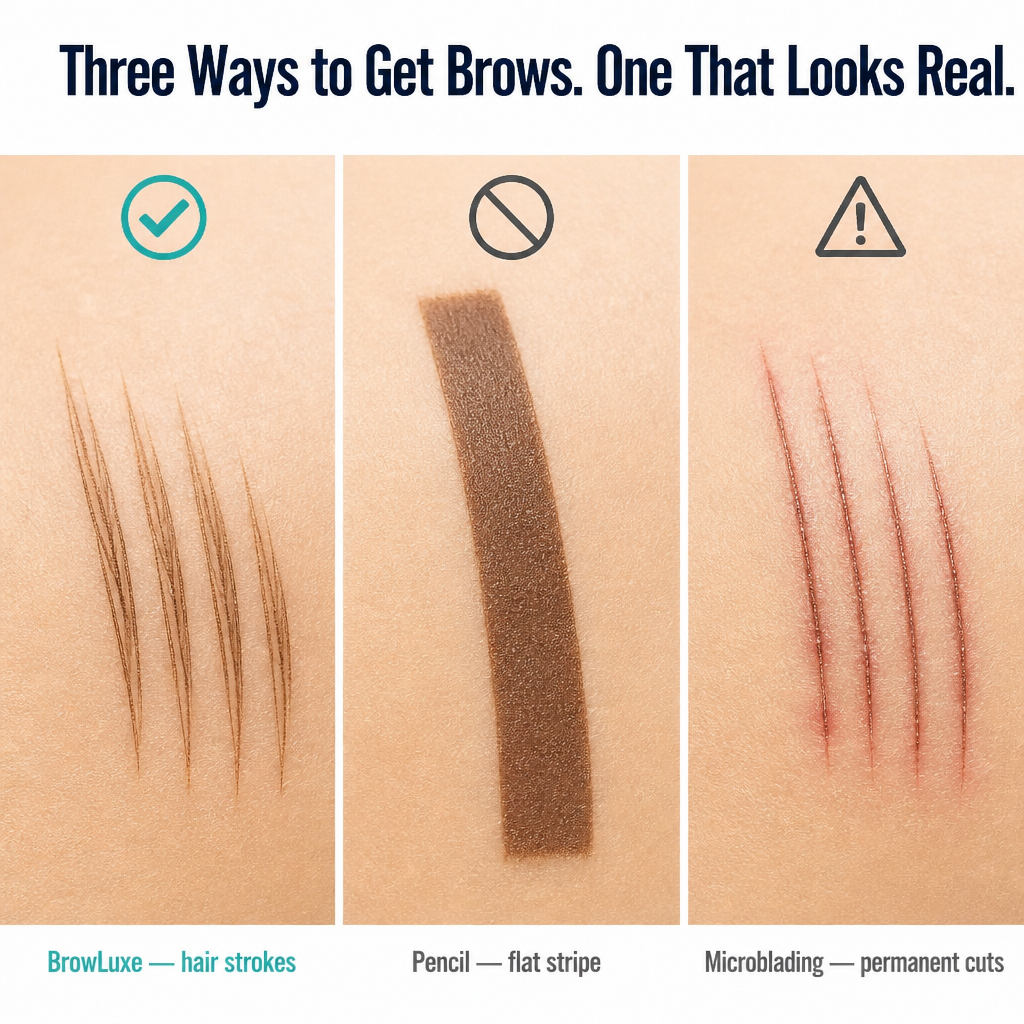BrowLuxe — Tegn naturlige hårstrå i øjenbrynene på 60 sekunder, og spring microblading over - Lamylie