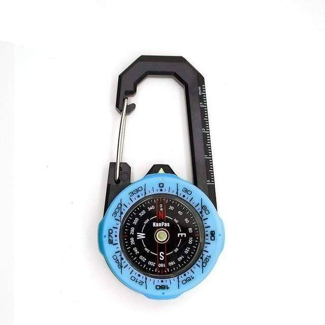 Boussole de navigation avec mousqueton robuste pour les activités en plein air - Lamylie