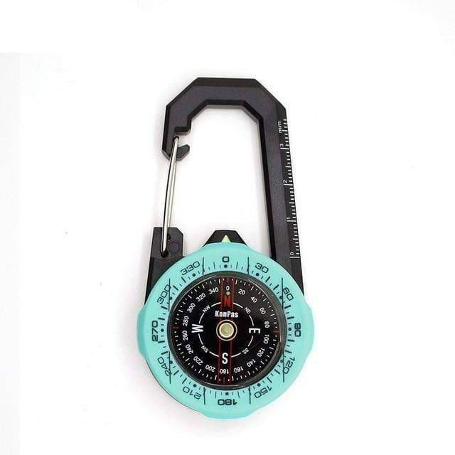 Boussole de navigation avec mousqueton robuste pour les activités en plein air - Lamylie