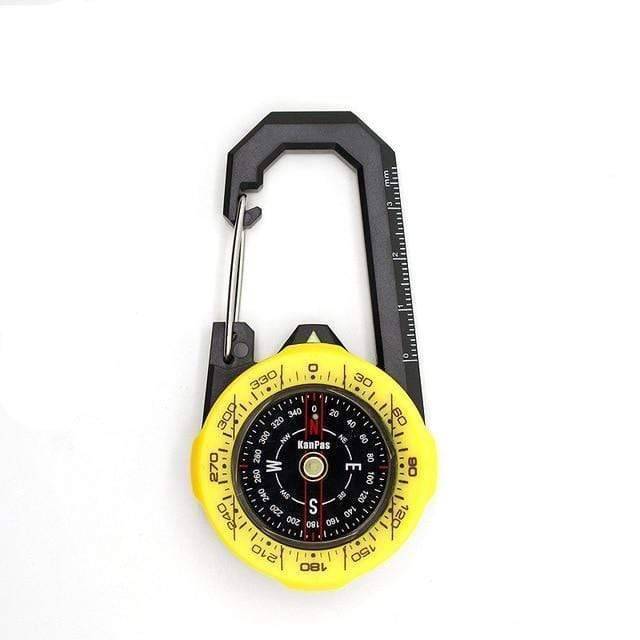 Boussole de navigation avec mousqueton robuste pour les activités en plein air - Lamylie