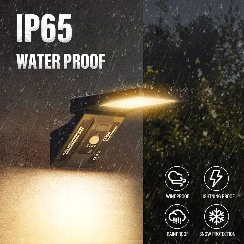 LED pouliční lampa se solárním napájením, voděodolná s krytím IP65 pro venkovní použití – Lamylie