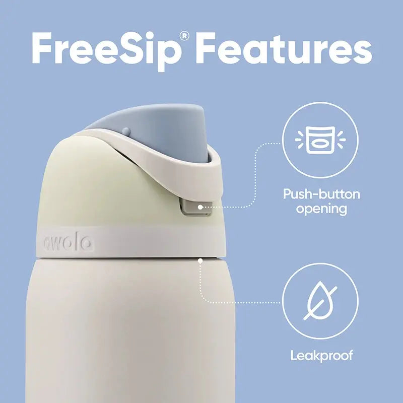 Stainless Steel Water Bottle 710ml with FreeSip Spout | Leakproof & 24h Cold | Ideal for Sports & Travel - Lamylie