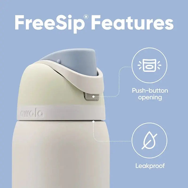 Stainless Steel Water Bottle 710ml with FreeSip Spout | Leakproof & 24h Cold | Ideal for Sports & Travel - Lamylie