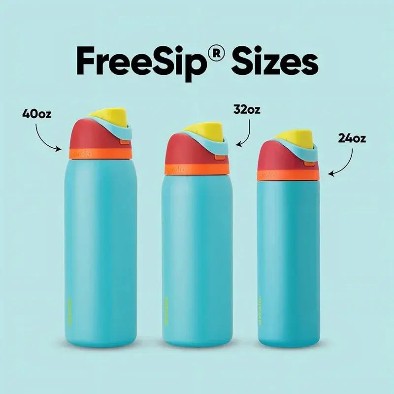 Stainless Steel Water Bottle 710ml with FreeSip Spout | Leakproof & 24h Cold | Ideal for Sports & Travel - Lamylie